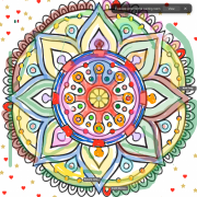 Mandala which formed part of interactive group games online session