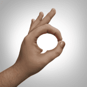 hand gesturing non-verbal activities OK sign
