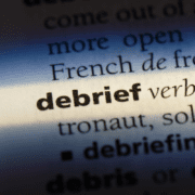 Definition of debrief in dictionary