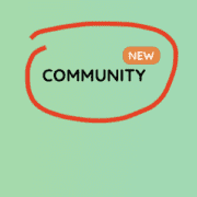 New Community tab on playmeo