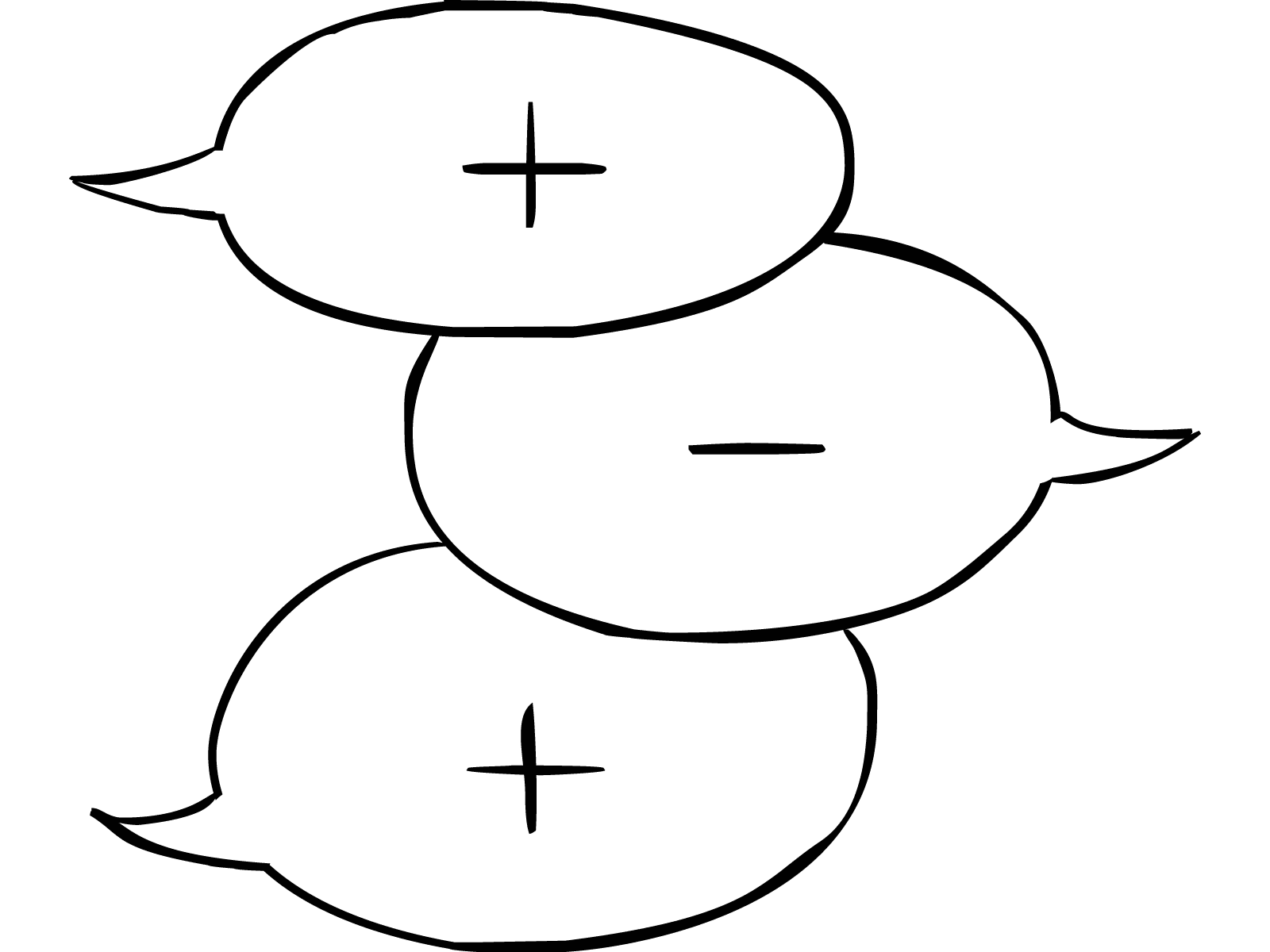 Simple Positive Negative Drawing