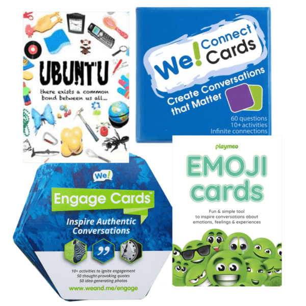 Best selling interactive resources Ubuntu, We Connect We Engage & Emoji Cards
