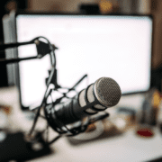 podcast microphone for Learning at the Edge interview