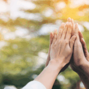 Hands doing high five