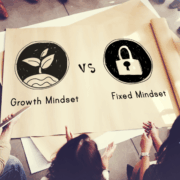 Growth mindset meeting with group in circle