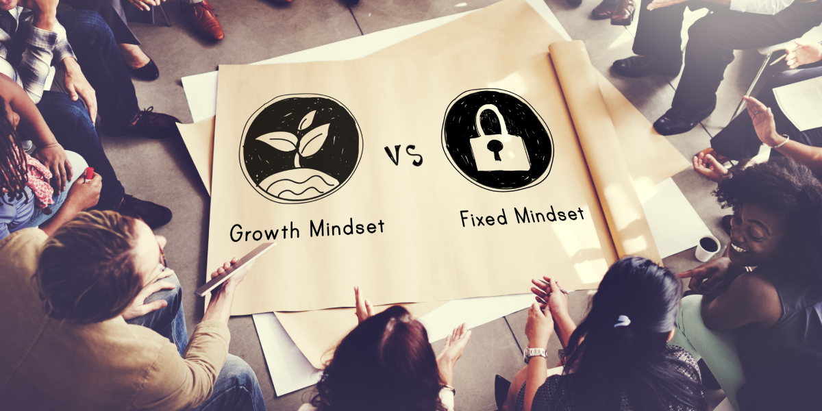 Growth mindset meeting with group in circle